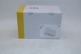 SLV 1002006 Triledo Double Ceiling Light, Aluminium/White, Suitable for 2x GU10