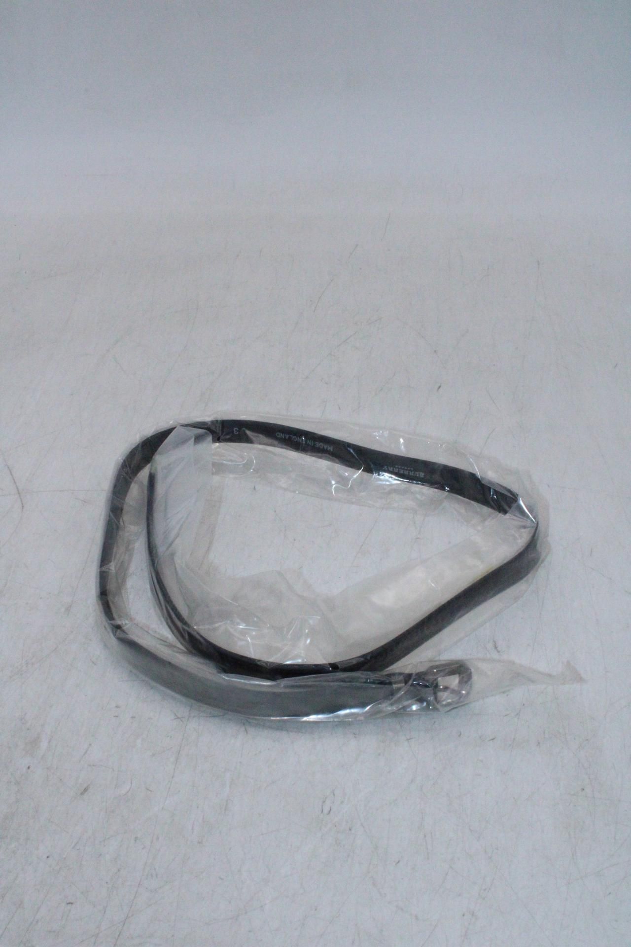 Burberry Thin Belt, Black, Size 3