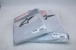 Two Alpinestars items to include 1x Fluid Graphite Jersey, Black/Silver, EU L, 1x Fluid Graphite Pan