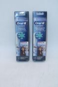 Ten packs of Oral-B Kids Frozen Replacement Toothbrush Heads, Aged 3 Years and Above, 4 Per Pk. Some