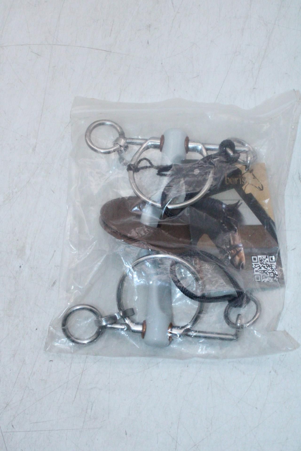 Beris Pelham Short Tongue Port Snaffle Soft Bit, 140mm