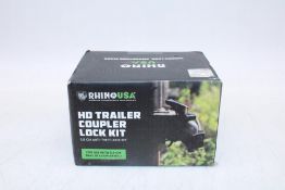 Three Rhino USA HD Tailer Coupler Lock Kits, 5.8cm. Box damaged