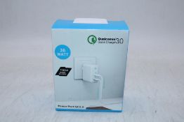 Nine Power Port QC3.0 2 X Quick Charge, Black