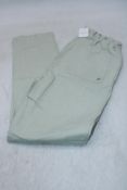 Bonpoint Elastic Waistband Trousers, Green/White Stripe, Size 14A