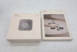 Two Oura items to include 1x Oura Ring 4 Charger, Grey, Size 12 and 1x Sizing Kit for Oura Ring 4