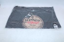 Three Guinness Men's Classic Label T-Shirt, Charcoal, Size XL