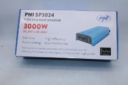 PNI SP3024 Pure Shine Wave Inverter, 300W, DC 24V-AC 230V