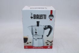Seven Bialetti 6 Cup Moka Express Aluminium Stovetop Coffee Makers. Some Boxes damaged