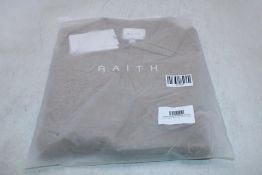 Raith Lennon Open Collar Polo, Biscuit Beige, Size L
