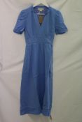 Aspiga Esha Cheesecloth Dress, Cornflower Blue, Size S