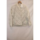 Cos Oversized Quilted Jacket, Ivory, Size S