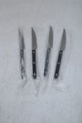 Ten Sabre Paris Bistrot Dinner Knives, Solid Black. OVER 18'S ONLY