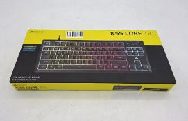Corsair K55 Core TKL RGB Gaming Keyboard, UK Layout