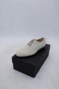 Hockerty Oxfords Suede Shoes, Beige, Size 41