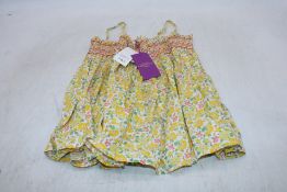 Bonpoint Kid's Apolline Blouse, Yellow/Floral, Size 8Y