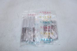 Six Sabre Bistrot Knife and Fork Sets to include 6x Forks, 6x Knives, All Brown. OVER 18's ONLY