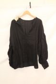 A Perfect Nomad Joy Blouse, Black, Size L