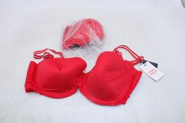 Two Prima Donna Twist East End Bra, Red, Sizes 1x UK 34G, 1x UK 34 F, No Box