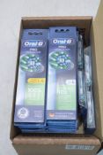 Fourteen packs of Oral-B Pro Cross Action Electric Toothbrush Heads, 4 Per Pk
