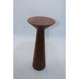 West Elm Meyer Mango Wood Side Coffee Table, Dark Walnut, 222 X 152 X 535, Some Marks to Top of Tabl