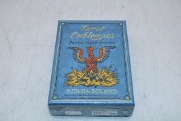Two packs of Emblemata Decoding Magical Symbolism 83 Full Colour Tarot Cards with 192-page Guidebook