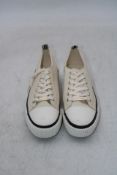 Carvela Canvas Trainers, Beige, Size 41, No Box