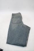 Hollister Baggy Wide Fit Through Leg Jeans, Washed Blue, Size 32/32