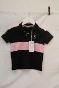 Eden Park Kids Polo Shirt, Black/Pink, Size 8A