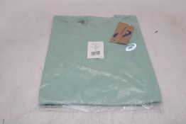 Four Asics Men's Core Running T Shirts, Light Celadon, Size M