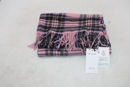 Eden Park Wool Scarf, Pink/Blue/Green