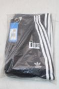 Adidas IY725 Essentials 3-Stripes Wide Leg Joggers, Black, Size S