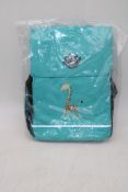 Three Carl Oscar Pack N' Snack 8L Backpack, Turquoise Giraffe