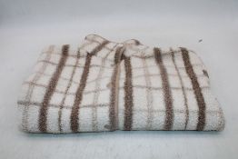 Chelsea Peers Borg Fleece Plaid Jacket, Brown/Beige, Size 10