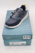 Geox Boys J Rooney Sneakers, Navy/Avio, UK 2.5