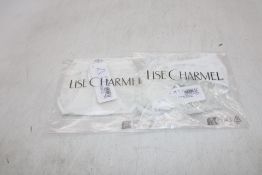 Two Pairs Lise Charmel Sublime En Dentelle Underwear, White, Size 42