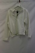 Adidas Performance Soft Lux Quarter Zip Top, Off White, Size 10
