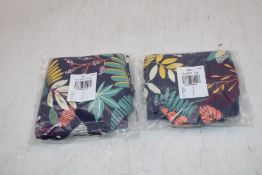 Two Pairs of Simone Perele Melia High-waist Bikini Briefs, Seaside Blue Print, EU 2