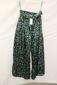 Yaura Wunmi Wide Leg Trousers, Starlight Print, UK 16