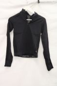 Represent 247 Sculpt Seamless 1/4 Zip Jacket, Black, Size 10