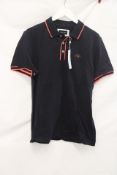 Eden Park Polo Shirt, Blue/Lobster, Size M