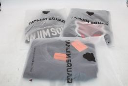 Three Tanjim Squad T-Shirt, Black, Size L