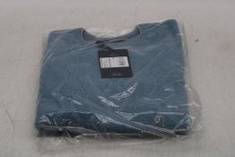 Three Emanuel Pris Children's EMG7115B Knitted Paricollo Sweater, Teal/Grey, EU 34