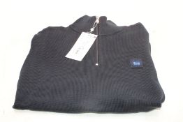 Eden Park Victoire 1/4 Zip Sweater, Blue, Size M