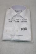 Charles Tyrwhitt Extra Slim Fitt Non Iron Shirt, White, Size 15.5/34 Inch