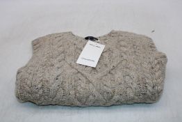 Eden Park Cable Knit Tank Top, Cement, Size M