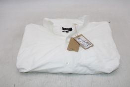 A.P.C Logo Chemise Sophia Button Down Shirt, White, Size 36
