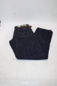 Edwin Unisex Loose Fit Jeans with A Slightly Tapered Leg, Blue Rinsed, Size W31, L34