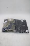 Two Reebok Sweatshirts, 1x Modern Camo Crew Camouflage, Size 2xl, 1x Waffle Crew Black, Size 2XL