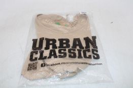 Two Urban Classics Cropped Long Sleeved Top, Union Beige, Size M