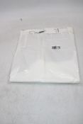 Suitsupply Wide Leg Chinos, Off White, Size 46/30